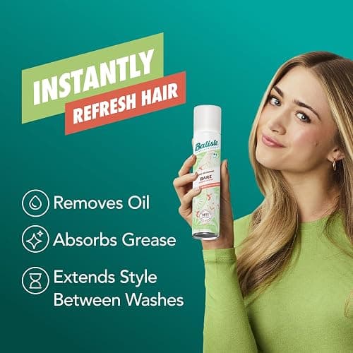 Batiste Dry Shampoo, Bare Fragrance, Refresh Hair and Absorb Oil Between Washes, Waterless Shampoo for Added Hair Texture and Body, 5.71 oz thumbnail 2