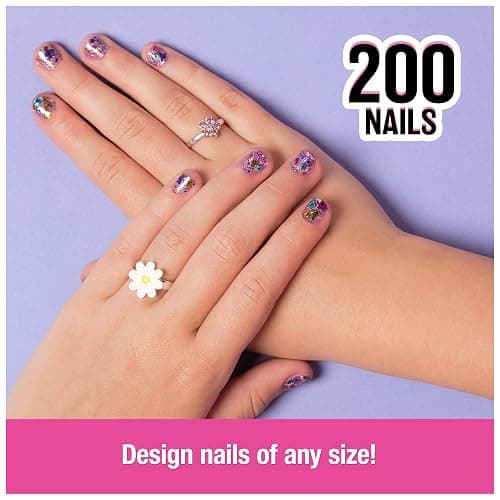 Cool Maker, GO GLAM Studio Nail Kit, Style 200 Nails, 4 Designs, 2 Polish Applicators & Mask (Packaging May Vary), Arts and Crafts for Ages 7 and up thumbnail 5
