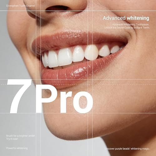 MSDRWIKEY Popping 7Pro Deep Whitening Toothpaste with 7 Probiotics - Advanced Formula for Stain Removal and Gum Health - Fluoride-Free, Enamel-Safe, Fresh Mint Flavor, 4.23 oz (3) thumbnail 2