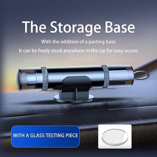 EJYARC Safe Hammer Car Window Breaker Seatbelt Cutter Under Water or Fire,2 IN1 Window Breaker Tool Auto Glass Breaker Emergency Escape Tool Kit,Car Accessories All Vehicles(1 PCS Black) thumbnail 9