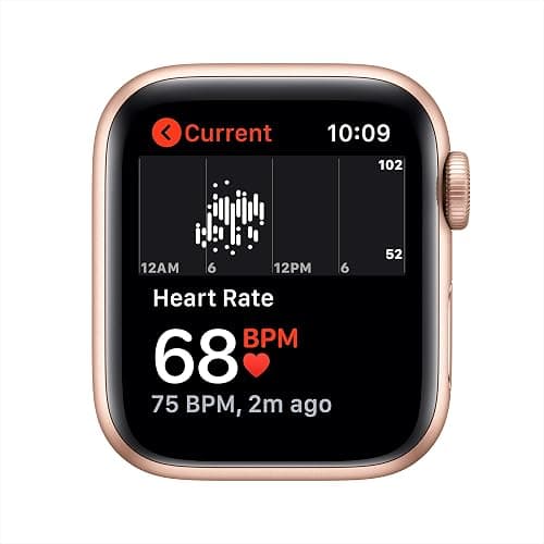Apple Watch SE (GPS, 40mm) - Gold Aluminum Case with Pink Sand Sport Band (Renewed) thumbnail 4