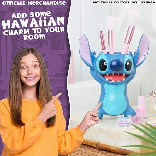 Disney Stitch 3D Pen Holder for Desk, Cute Pencil Holder Desk Organizer for Office, Home Storage Box, Secret Santa Gifts thumbnail 2