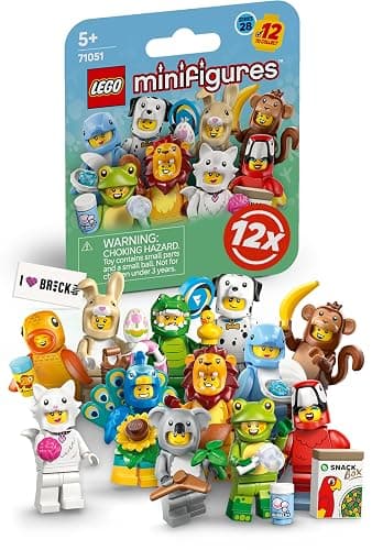 Lego Minifigures Series 28 with 12 Figures: Complete Set of Lego Minifigures Series 71051 Animals (Including Printed Tile) - Image 1