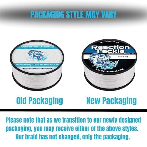 Reaction Tackle Braided Fishing Line - Pro Grade Power Performance for Saltwater or Freshwater Fish - Colored Fishing Line Braid for Extra Visibility thumbnail 3
