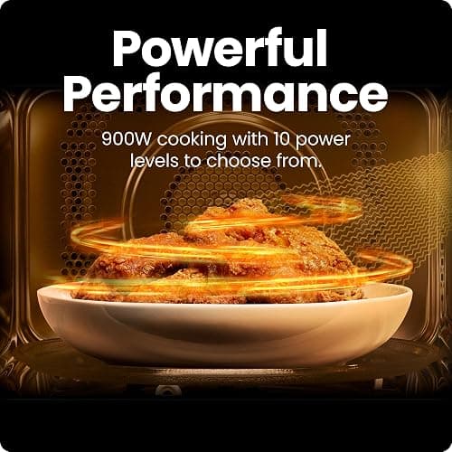 Chefman Countertop Microwave Oven 0.9 Cu. Ft. Digital Stainless Steel Microwave 900 Watt with 6 Presets, Eco Mode, Mute Option, Memory Function, Child Safety Lock, Kitchen, Home, Dorm Essentials thumbnail 4