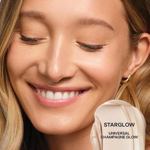 Saie Glowy Super Gel - Hydrating Makeup Primer and Illuminating Glow Serum Enriched with Vitamin C and Squalane Oil - All-Over Liquid Highlighter Makeup for Instant Glass Skin - Starglow (1 oz) thumbnail 3