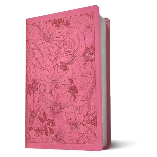 NLT Large Print Premium Value Thinline Bible, Filament-Enabled Edition (LeatherLike, Garden Pink) thumbnail 2