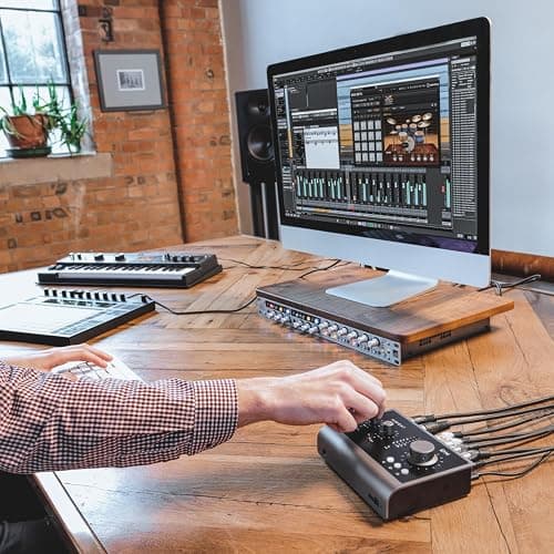 Audient Audiointerface iD14 MKII, 2 Class-A Mikrofonvorverstärkern (High Performance USB-Audiointerface, USB-C Anschluss, Monitor Mix und Monitor Panning Funktion, 2 Kopfhörerausgänge), iD MKII thumbnail 7