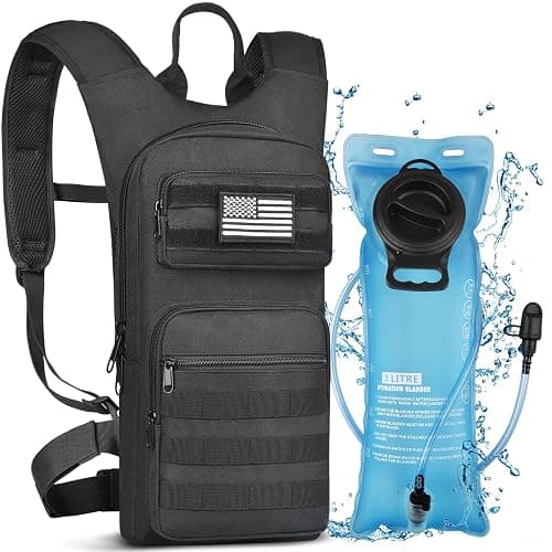 NOOLA Hydration Backpack with 3L TPU Water Bladder, Tactical Molle Water Backpack for Men Women, Hydration Pack for Hiking, Biking, Running and Climbing - Image 1