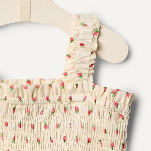 Amazon Essentials x Sofia Grainge Baby Girls' Woven Sleeveless Romper thumbnail 4