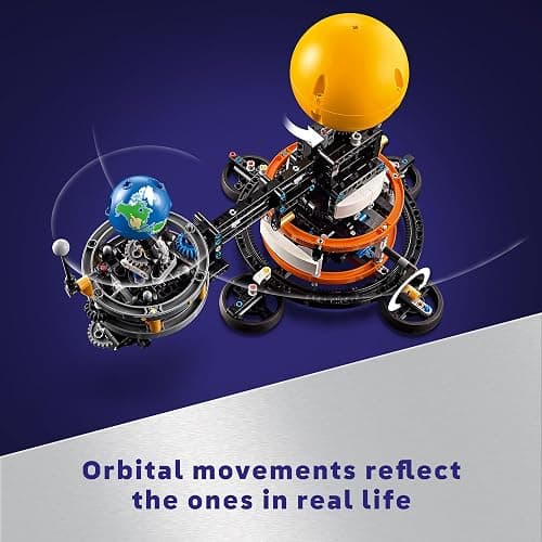 LEGO Technic Planet Earth and Moon in Orbit Building Set, Outer Space Birthday Gift for 10 Year Olds, Solar System Toy for Imaginative, Independent Play, Space Room Décor for Boys & Girls, 42179 thumbnail 4