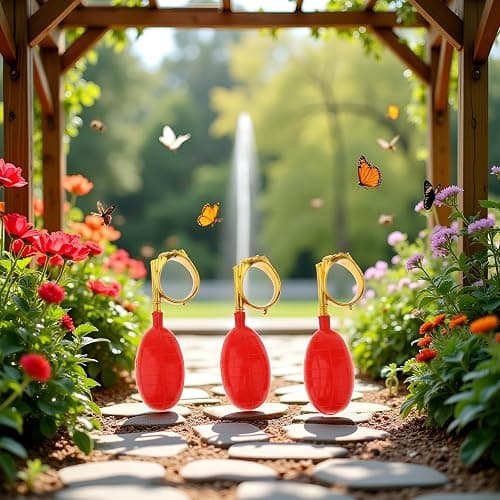 Sluswallow 3Pcs Red Water Squirt Toys Water Spray Ring Tricky Toy Spoof April Fools' Day Tricky Prank Toys, Gags and Practical Joke Toys, Decorations thumbnail 3