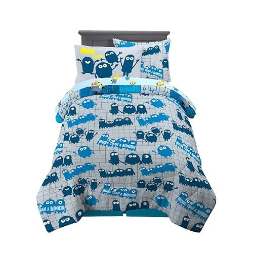 Franco Kids Bedding Super Soft Comforter and Sheet Set with Sham, 5 Piece Twin Size, Minions The Rise Of Gru thumbnail 4