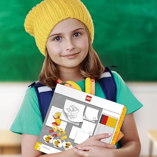 Lego Stationery Creativity Set with Duck Building Toy (53466) Includes 2 Sticky Note Pads, 1 Gel Pen, 3 Markers & a 10 Piece Duck Building Toy, Gift for Fans of Drawing and Stationery thumbnail 4