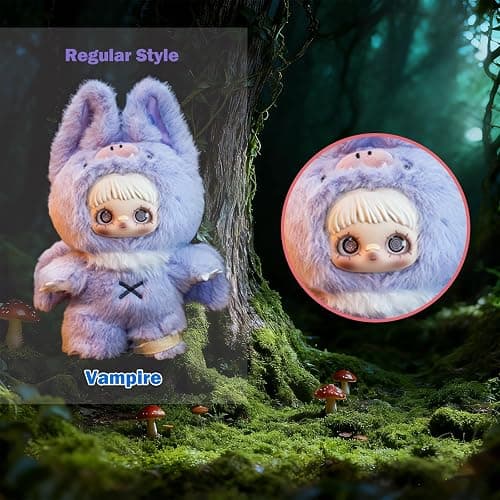 Waicommen Nommi Maymei Dark Forest Series Blind Plush Box, 1PC (1 of 7 Possible Styles), 6 Regular Figure and 1 Hidden Figure, for 15 Years Old and Up Collection, (Pack of 1) thumbnail 6