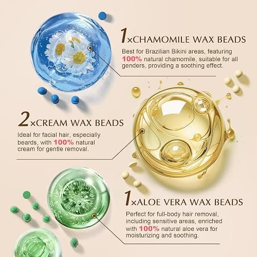 GIRLEARLE Premium Digital Waxing Kit for Women and Men, Wax Warmer Hair Removal at Home with Wax Beads & Silicone Pot, Target Different Types of Sensitive Skin Brazilian Bikini, Facial, Leg, Full body thumbnail 8