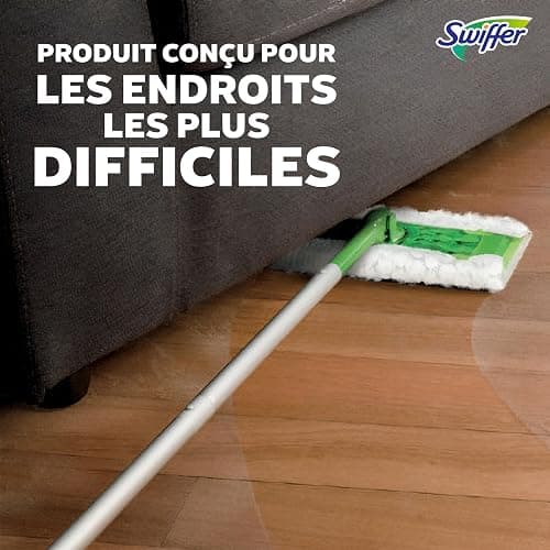 Swiffer Sweep + Mop, Broom & Mop Alternative, Dry & Wet Floor Cleaner for Dirt, Dust, Hair, All Purpose Cleaning Tool for Home, Bathroom, Kitchen, Set Includes 1 Sweeper, 14 Dry Pads, 5 Wet Pads Fresh thumbnail 10