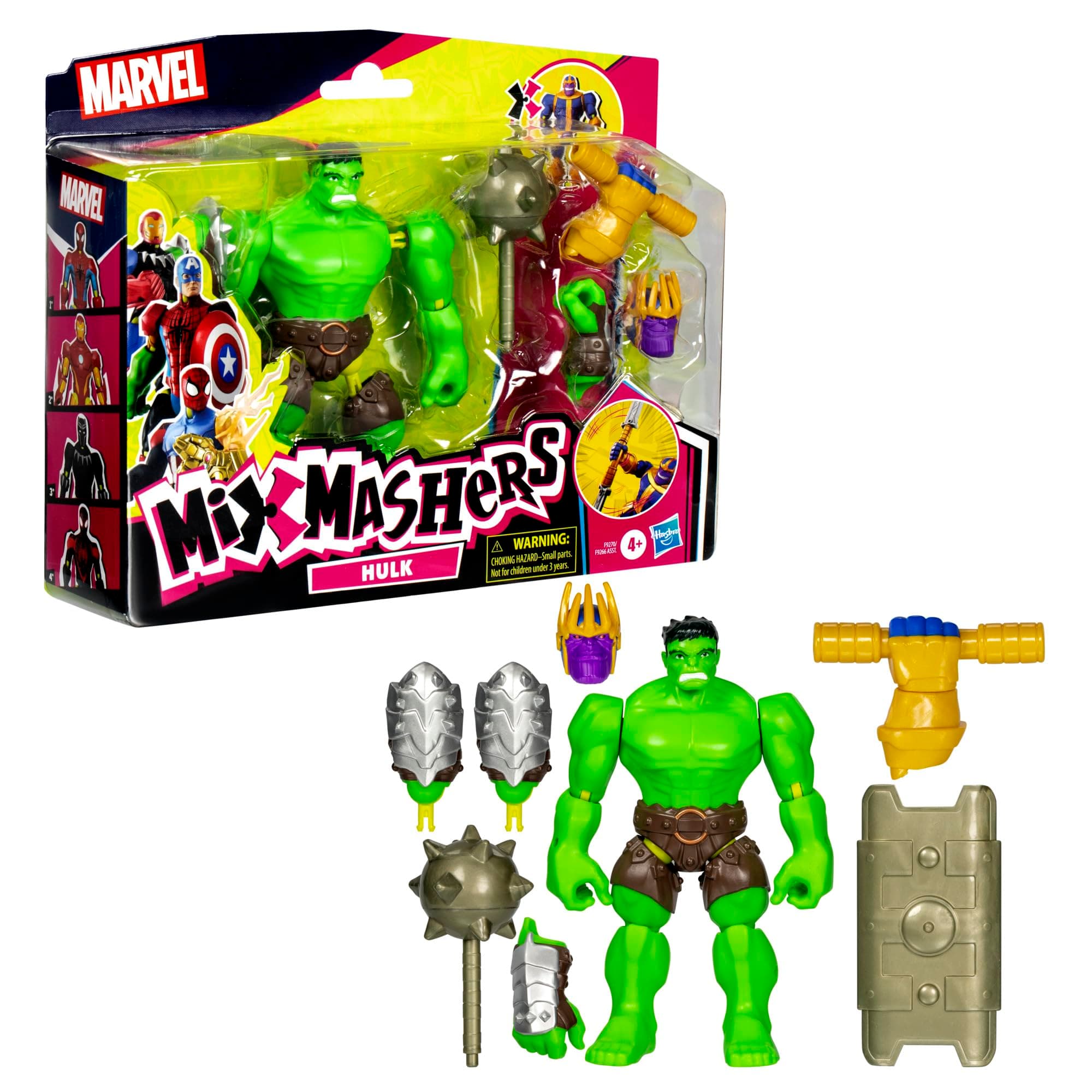 AVENGERS MixMashers Marvel Hulk Customisable Deluxe Mix and Match Action Figure & Accessories thumbnail 13