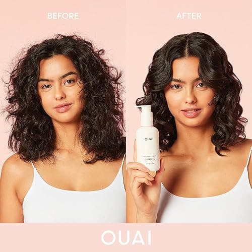 OUAI Anti Frizz Cream Travel Size - Moisturizing Hair Cream with Frizz Control & Heat Protection - Provides Hydration with Jackfruit & Beetroot Extract - Paraben, Phthalate & Sulfate Free thumbnail 3