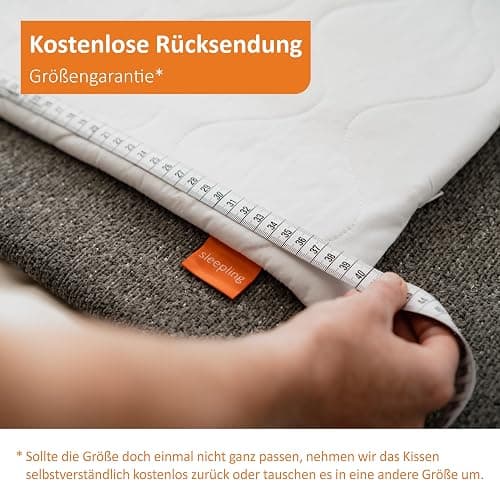sleepling Kopfkissen 40x80 cm 2er Set, Allergiker Kissen, waschbar, Made in EU, Ökotex, langes Schlafkissen 40 x 80, Bettkissen, Pillow, 2 Stück, Komfort 100 - 2 - 40 x 80 cm thumbnail 8