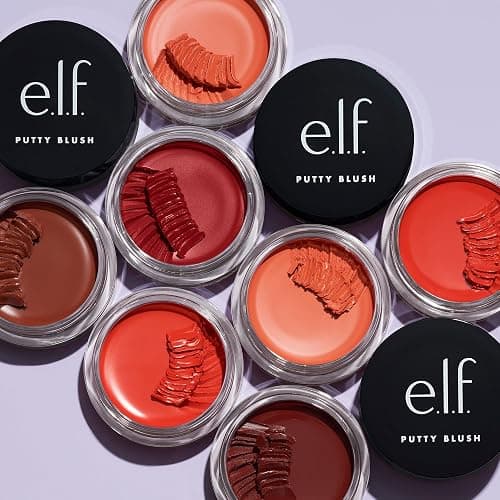 e.l.f. Putty Blush, Creamy & High-Pigment Formula For A Natural Glow, Delivers A Semi-Matte & Powder Finish, Vegan & Cruelty-Free, Bora Bora thumbnail 4