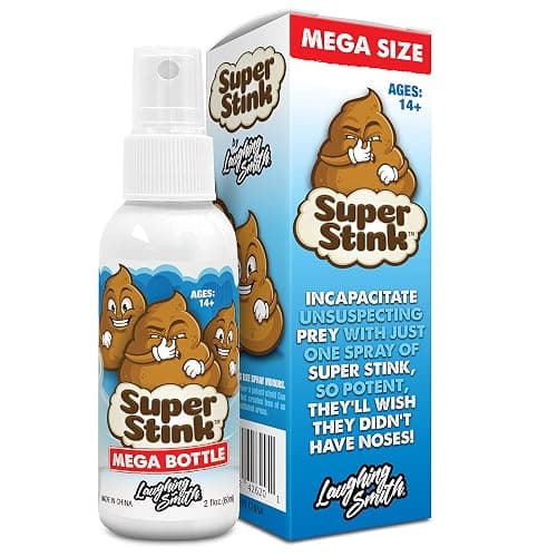 SUPER STINK (Mega Size 60ml) - Fart Spray - 'Insanely Strong' Extra Potent Stink - Fake Poop Smelling Prank Stuff - Smells Like Super 'Bad' Gas - Great Gag Gifts, Stocking Stuffers & Fun Party Favors thumbnail 3