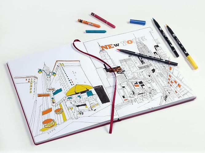 Leuchtturm1917 - Square Hardcover Sketchbook (Black) - 112 Pages of 150g/m² Paper thumbnail 5