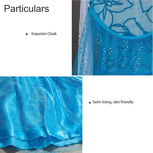 Familycrazy Princess Costume Princess Dresses for Girls Dress up Fancy Halloween Christmas for Toddler thumbnail 5