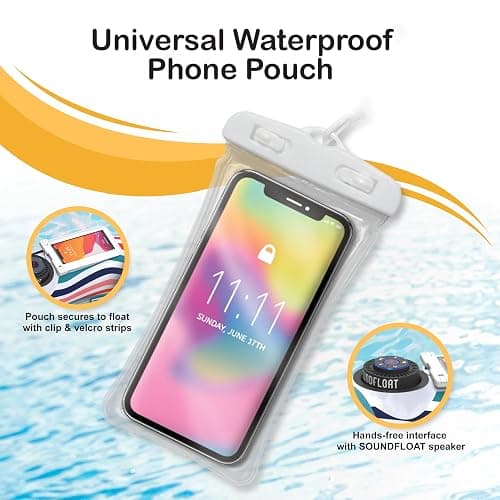 Inspired Living Inflatable Cooler with Lid, Bluetooth 5 IPX7 Waterproof Speaker, 6 Cup Holders, 24 Can Capacity, Floating Pool Bar, Durable Handles, Beach Party, Pool Accessories for Adults, thumbnail 5