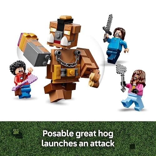 LEGO Minecraft Woodland Mansion Fighting Ring - Building Toy for Kids Age 10+ - Includes Steve, Garrett, & Henry Minecraft Figures, Plus a Chicken Jockey & More - Birthday Gift Idea for Fans - 21272 thumbnail 4