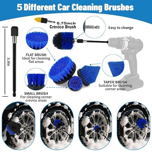Car Detailing Kit,36pcs Car Detailing Brush Set,Car Cleaning Kit with Professional Car Detailing Brush Set,Auto Detailing Brush Set,Car Wash Kit,Car Detailing Kit Interior Exterior Wheels Cleaner thumbnail 3