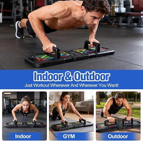 POSKOU Push Up Board Home Exercise Workout Fitness Gym Equipment Strength Training Press up Board thumbnail 6