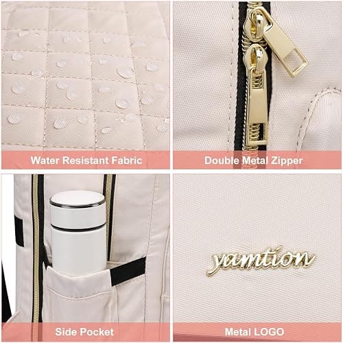 YAMTION Backpack for Women and Teen Girls,School Backpack TSA Laptop Bookbag with USB for College University Students Business Office Work Travel thumbnail 3