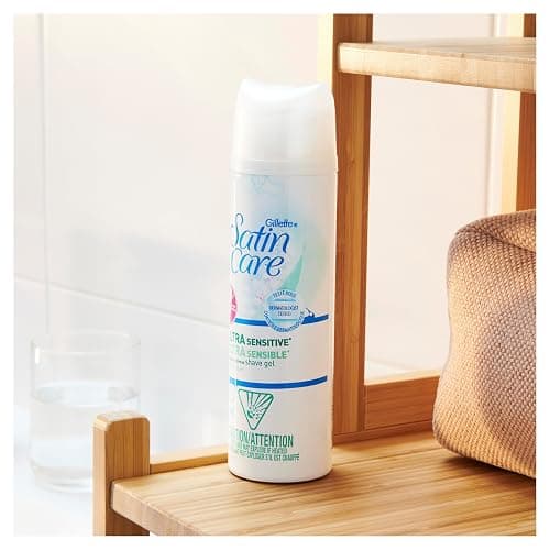 Gillette Satin Care Ultra Sensitive Shave Gel for Women, Pack of 2, 7oz Each, Frangrance Free thumbnail 7