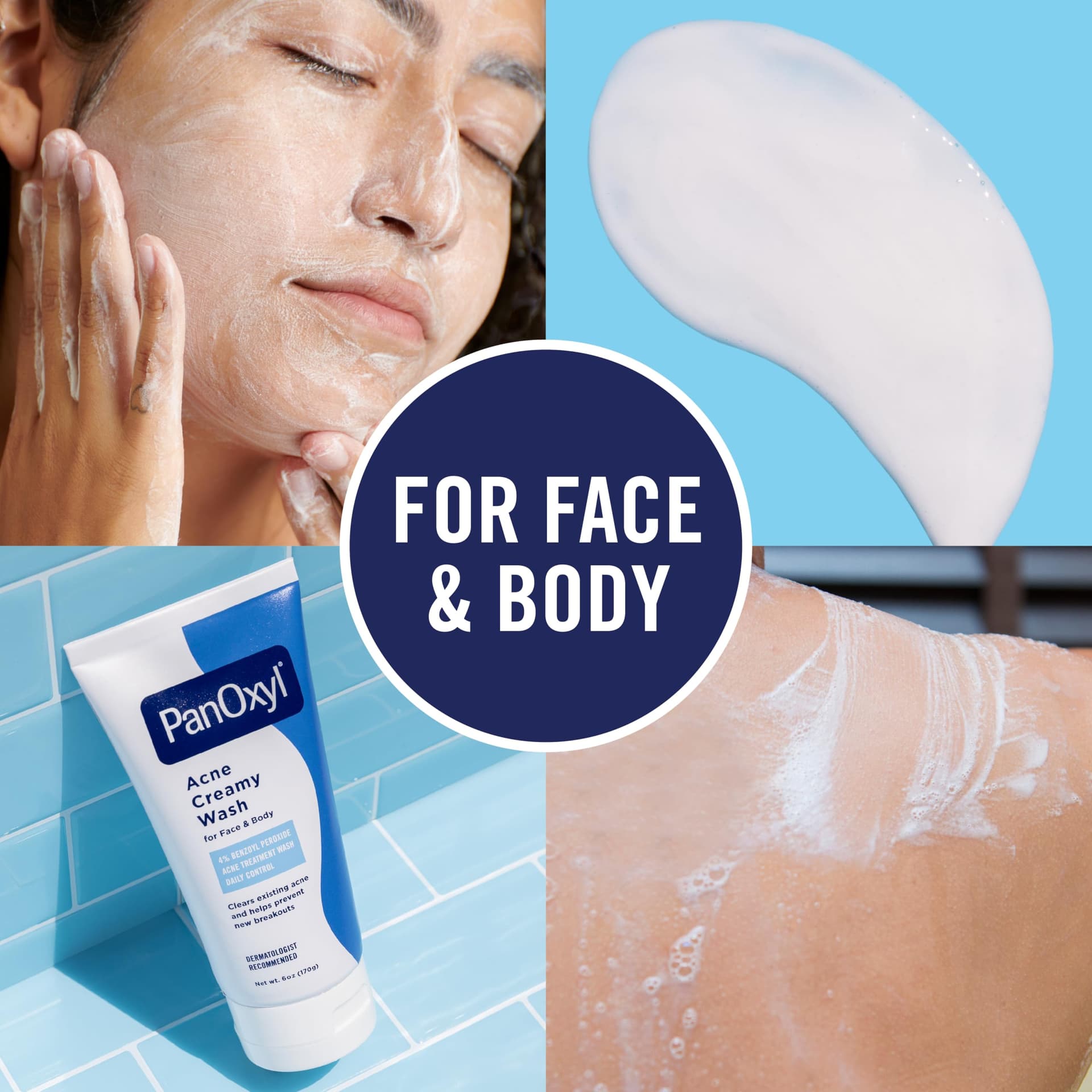 PanOxyl Benzoyl Peroxide 4% Daily Control Acne Creamy Wash 6 oz (170g) thumbnail 6