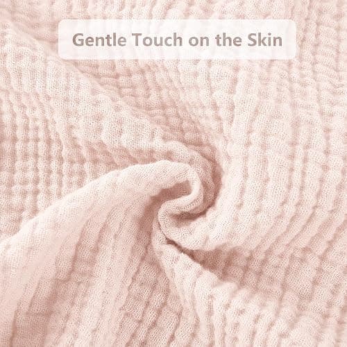 Susurration Muslin Burp Cloths, Soft Baby Burping Cloths for Unisex Boys and Girls, Newborn Essentials Large Extra Absorbent Washcloths, 20x10in, 6 Pack thumbnail 5