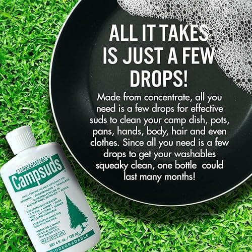 Sierra Dawn Classic Campsuds Biodegradable Camping Soap - The Original Camp Dish Soap, Shampoo, Body Wash - Wilderness Wash for Backpacking & Travel, 4 Fl Oz thumbnail 4