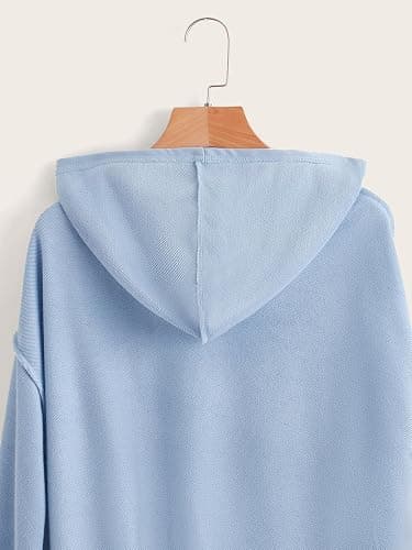 Floerns Girls Heart Graphic Print Oversized Hoodies Long Sleeve Hooded Sweatshirts For Girls Pullover Tops thumbnail 4