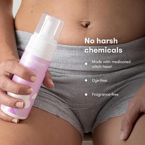 Frida Mom Witch Hazel Perineal Healing Foam for Postpartum Care, Cooling Pain Relief and Hemorrhoid Treatment, 5 Fl Oz thumbnail 5