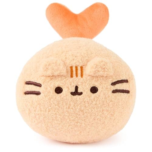 GUND Pusheen Bento Shrimp Tempura Plush, Squishy Toy, Collectible Plush Toy, Food Plushies, Stuffed Animal for Ages 8 and Up, Orange, 6” - Image 1