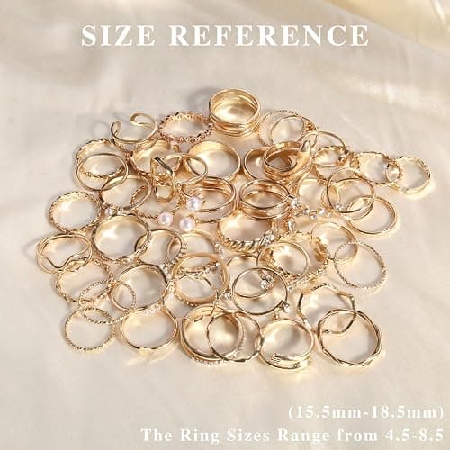CHICUTIE Gold Knuckle Rings Set For Women Stackable Joint Finger Midi Rings Dainty Cubic Crystal Zirconia Simple Hollow Twist Cute Rings Pack Jewelry Gift thumbnail 7