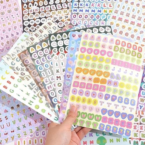 3000+ Pcs Alphabet Sticker for Journaling,Fun & Colorful Craft Letter Stickers for Junk Journal, Scrapbooking Supplies, Ideal DIY Decorative Gift for Women Teen Girls thumbnail 6