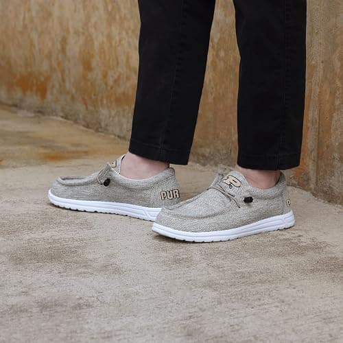 FOCO Men's NCAA College Team Logo Lightweight Loafers Lace Up Cotton Knit Shoes thumbnail 2