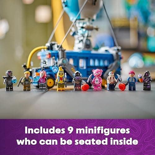 LEGO Fortnite Battle Bus Building Toy - Collectible Fortnite Toy for Kids, Boys & Girls, Ages 10+ - Pretend Play Set with 9 Minifigures from Video Game - Gift for Christmas - 77073 thumbnail 7