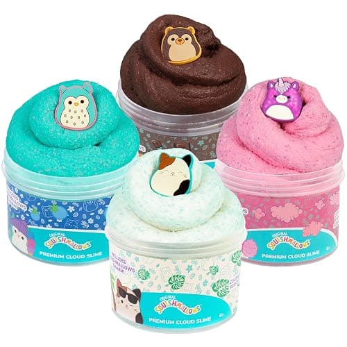 Original Squishmallows Premium Cloud Slime - 4-Pack Scented Slimes - Image 1