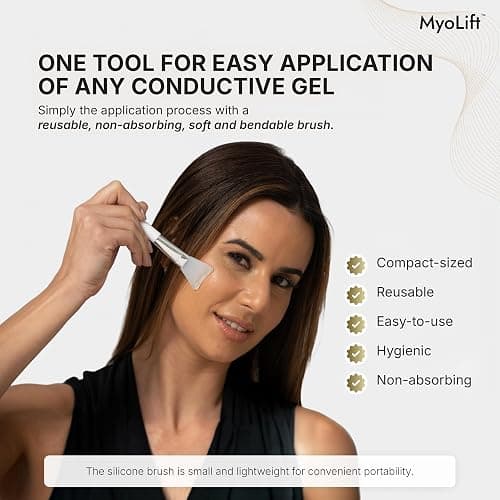 MyoLift 7eWellness Applicator Silicon Brush - Mask applicator for Facial Skincare, Reusable brush for Anti Aging mask, Soft & Durable Face Mask Applicator for gels, DIY masks,easy-to-clean (1) thumbnail 3