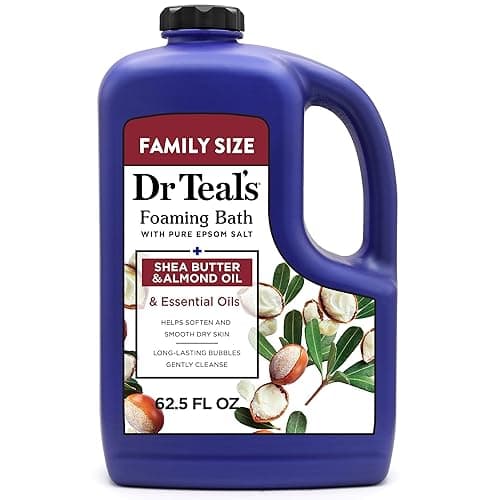 Dr Teal's Foaming Bath with Pure Epsom Salt, Shea Butter & Almond Oil, 62.5 fl oz - Image 1