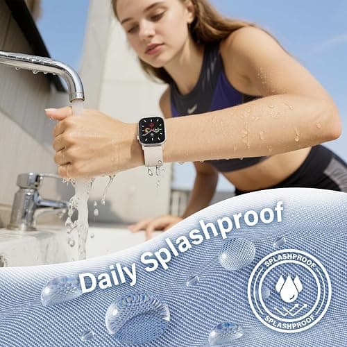 Stretchy Nylon Band Compatible with Apple Watch Bands 40mm 38mm 42mm 41mm 44mm 45mm 46mm 49mm Women Men, Magnetic Waterproof Breathable Soft Sport Loop Strap for iWatch Series 11 10 9-1 Ultra 3 SE thumbnail 4