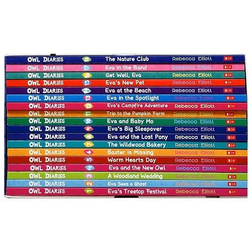 Owl Diaries Collection 1-18 Books Box Set By Rebecca Elliott (Eva's Treetop Festival, Eva Sees a Ghost, A Woodland Wedding, Eva and the New Owl, Warm Hearts Day, Baxter Is Missing & More) thumbnail 3