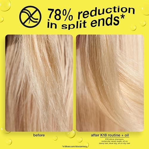 K18 Molecular Repair Hair Oil, Weightless Oil for Stronger, Healthier Hair, Suitable For All Hair Types - 0.34 Fl Oz (Pack of 1) thumbnail 2